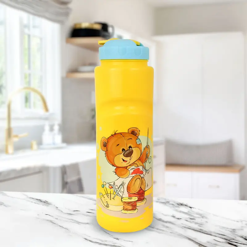 Botella De Plástico Con Estampado De Oso Para Niños 1