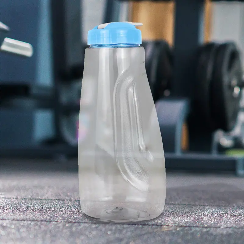Botella De Plástico Con Tapa Color Azul 1500Ml 1
