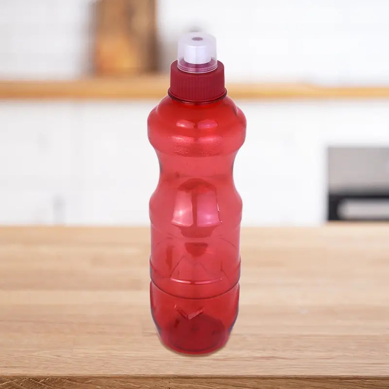 Botella De Plástico Con Tapa, Color Rojo, 750Ml 2