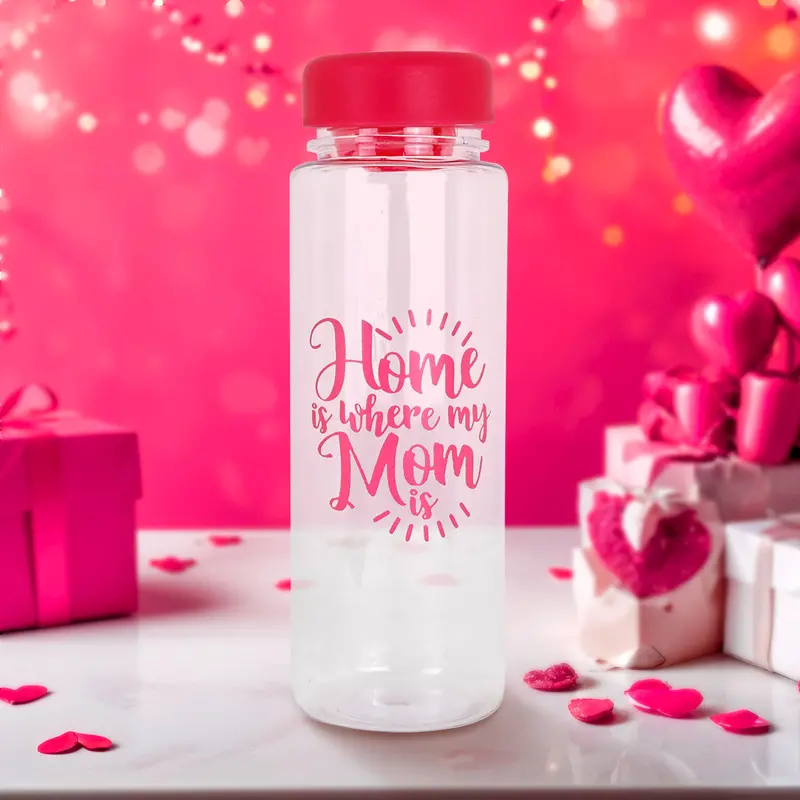 Botella De Plástico "Home Is Where My Mom Is", 500 Ml 1
