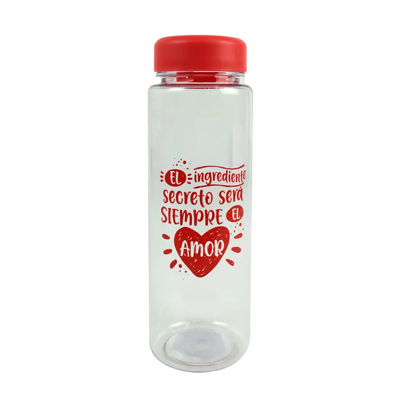 Botella Para Agua El Ingrediente Secreto Serã¡ Siempre El Amor 19X6cm 1