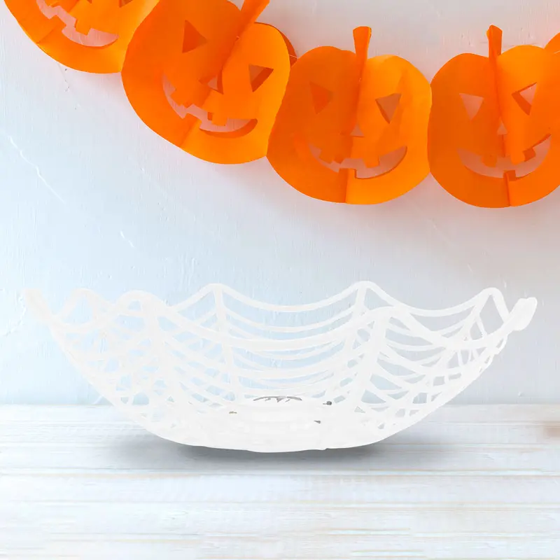 Bowl Con Diseño De Telaraña Color Blanco 2