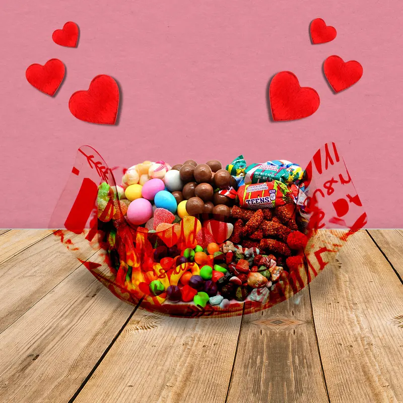 Bowl De Plastico Transparente Love 22X11cm 1
