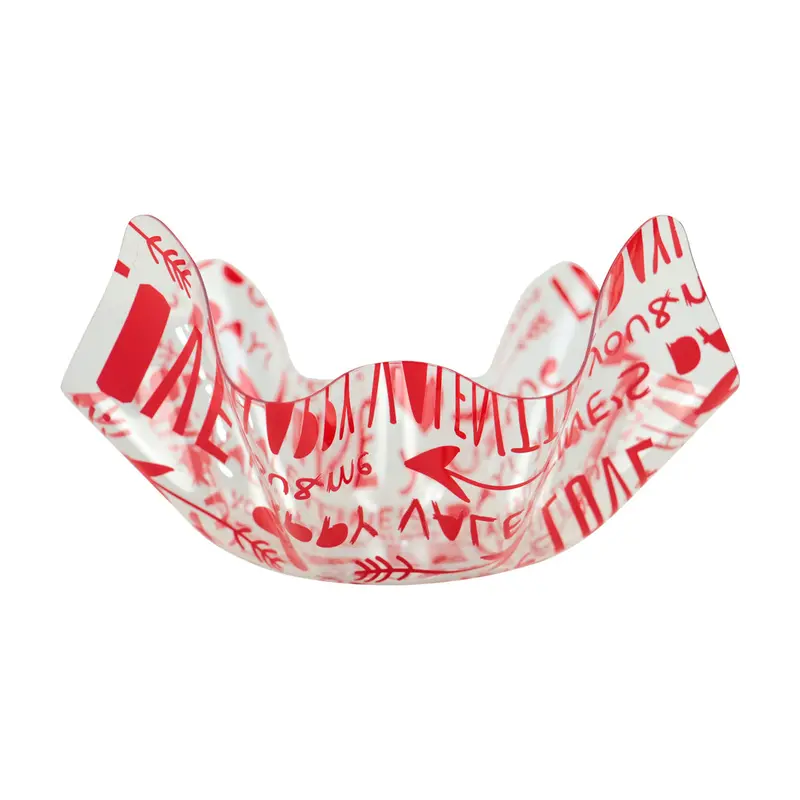Bowl De Plastico Transparente Love 22X11cm 2
