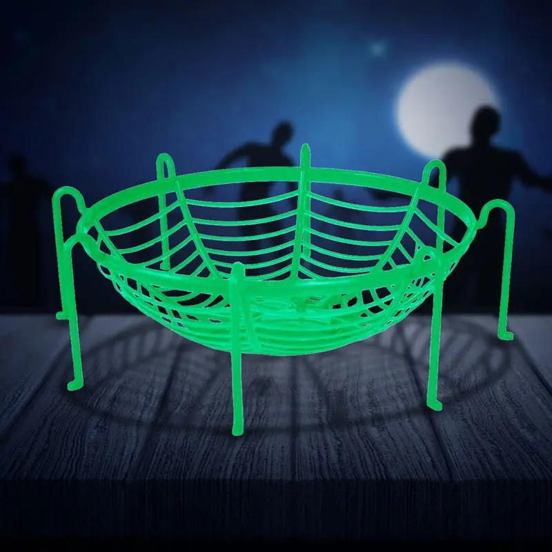 Bowl, Diseño De Telaraña Y Arañas, Color Verde 1