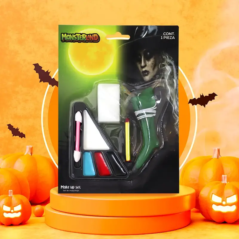 Bruja, Set De Maquillaje Para Disfraz 1