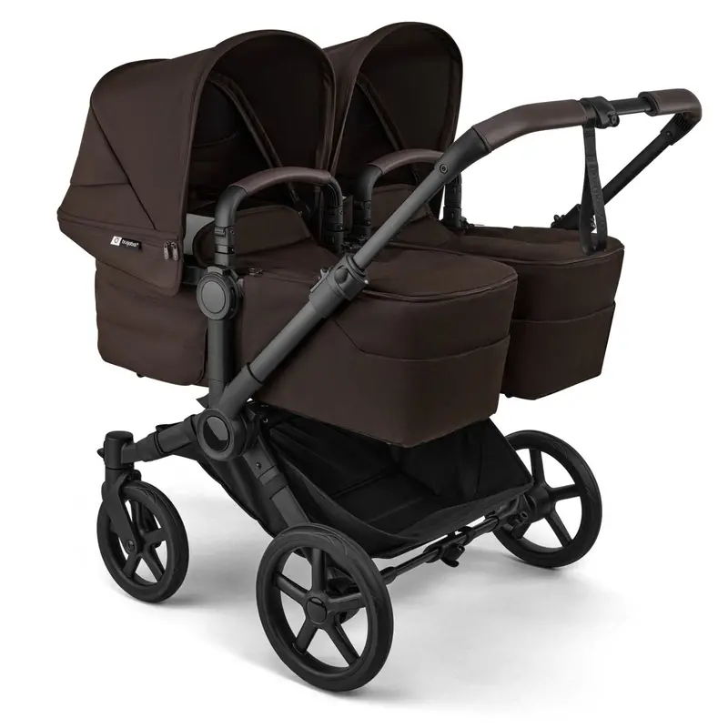 Bugaboo Donkey 5 Twin Complete Pushchair In Cocoa Brown 1
