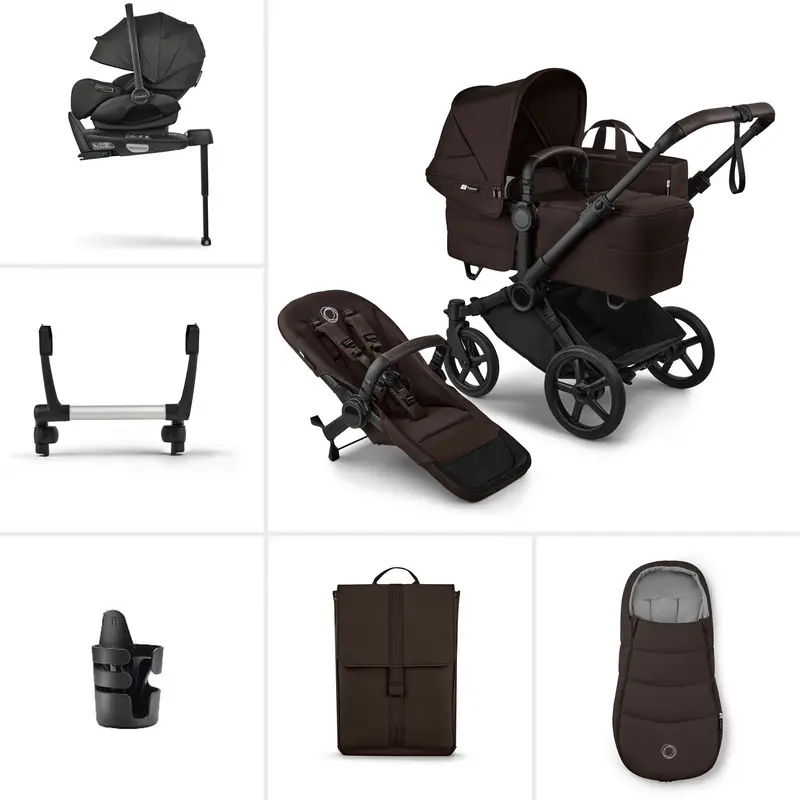 Bugaboo Donkey 6 Single Ultimate Newborn Bundle In Cocoa Brown 1