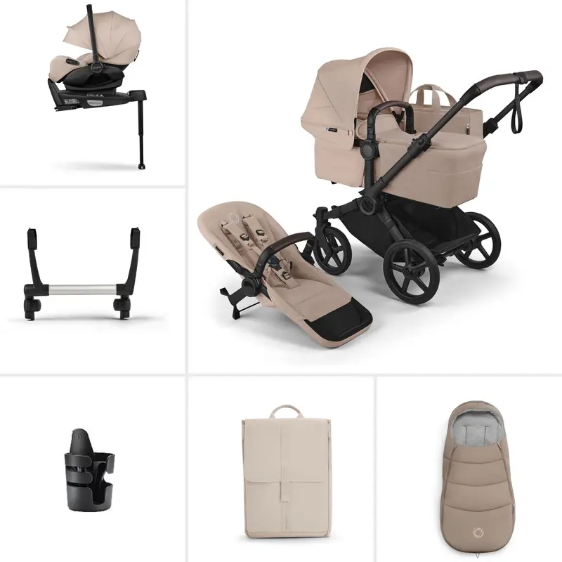 Bugaboo Donkey 6 Single Ultimate Newborn Bundle In Desert Taupe 1