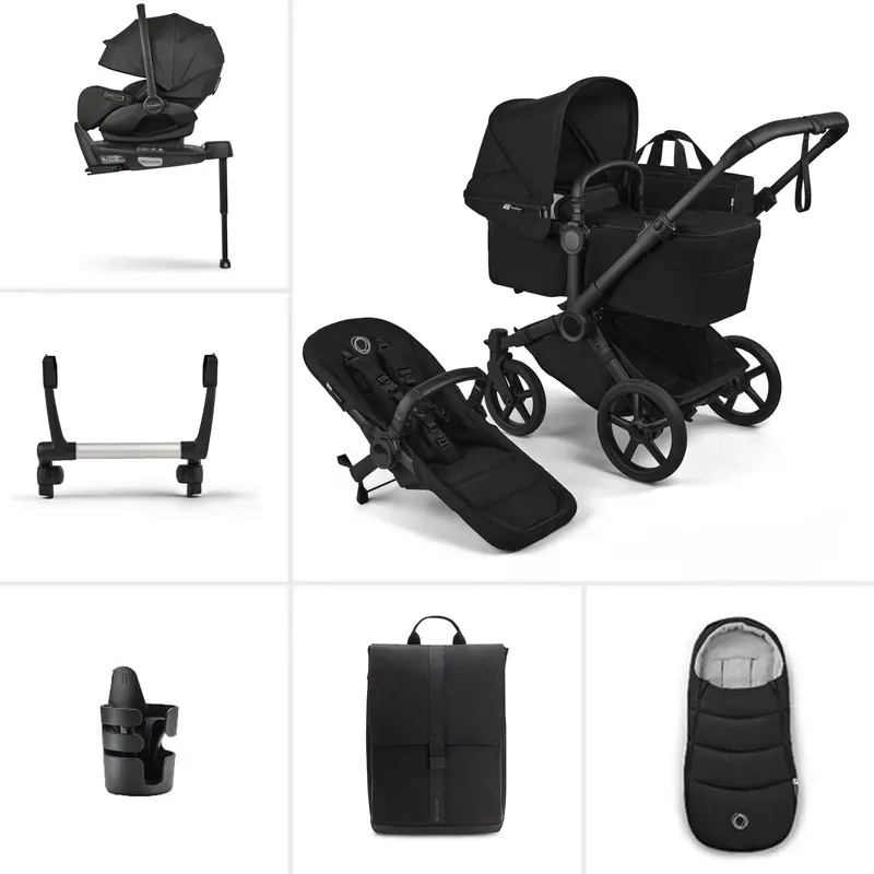 Bugaboo Donkey 6 Single Ultimate Newborn Bundle In Heritage Black 1
