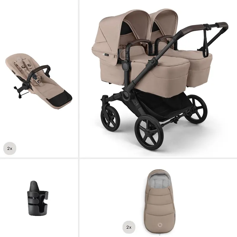 Bugaboo Donkey 6 Twin Essential Bundle In Desert Taupe 1