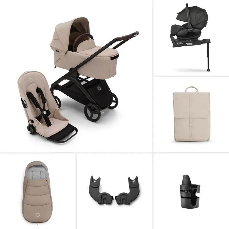 Bugaboo Dragonfly Ultimate Bundle - Black/Desert Taupe 1