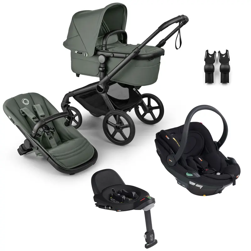 Bugaboo Fox 5 Renew Besafe Travel System In Forest Green 1