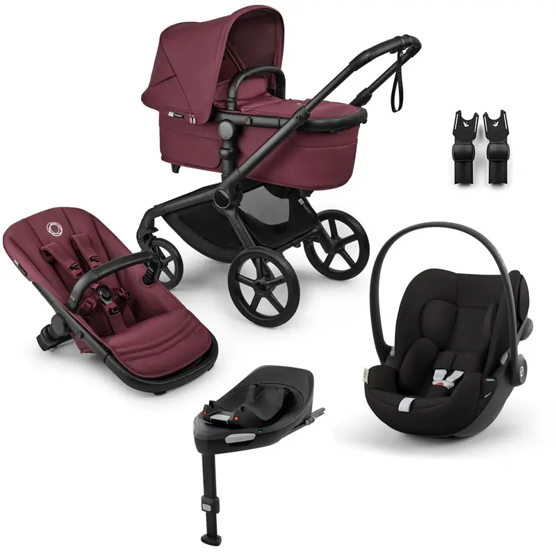 Bugaboo Fox 5 Renew Cybex Travel System In Dark Cherry 2