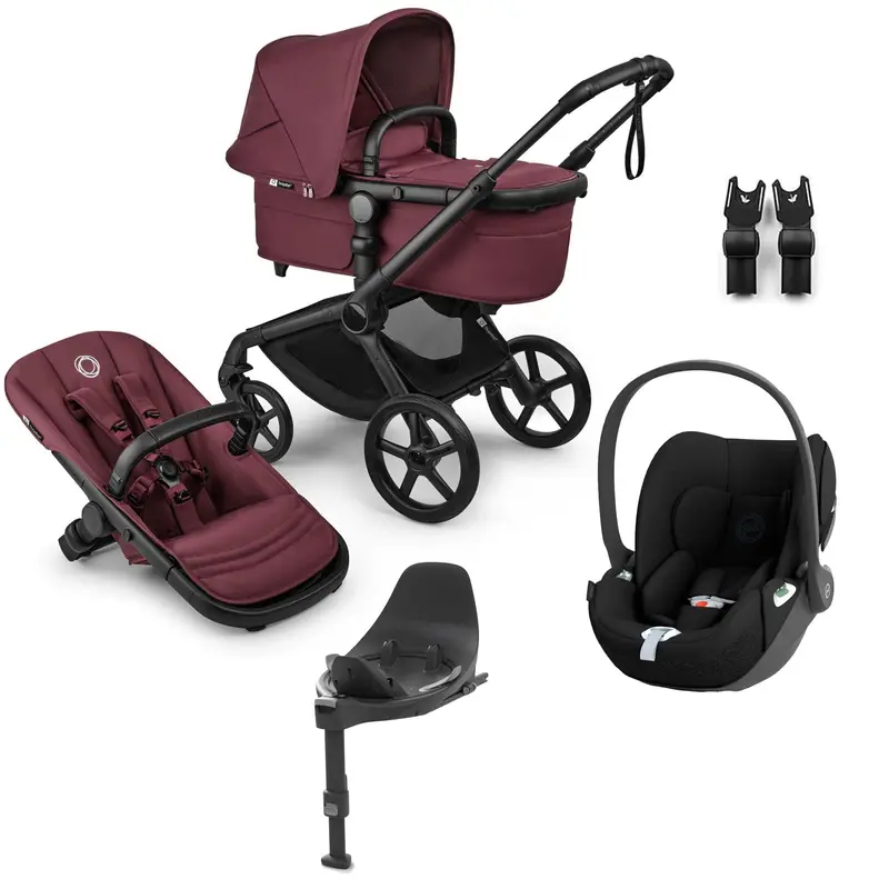 Bugaboo Fox 5 Renew Cybex Travel System In Dark Cherry 3