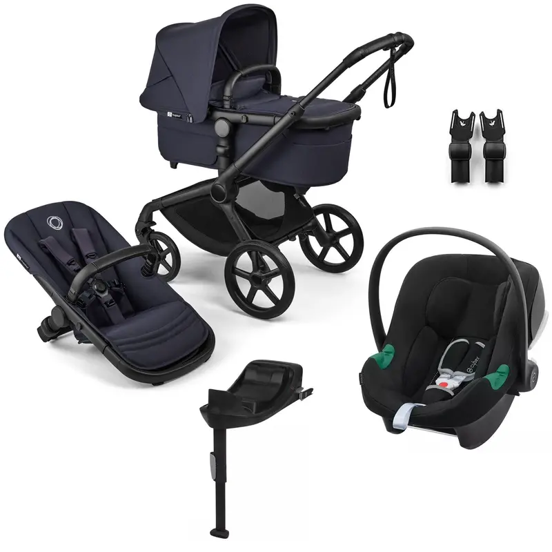 Bugaboo Fox 5 Renew Cybex Travel System In Deep Indigo 1