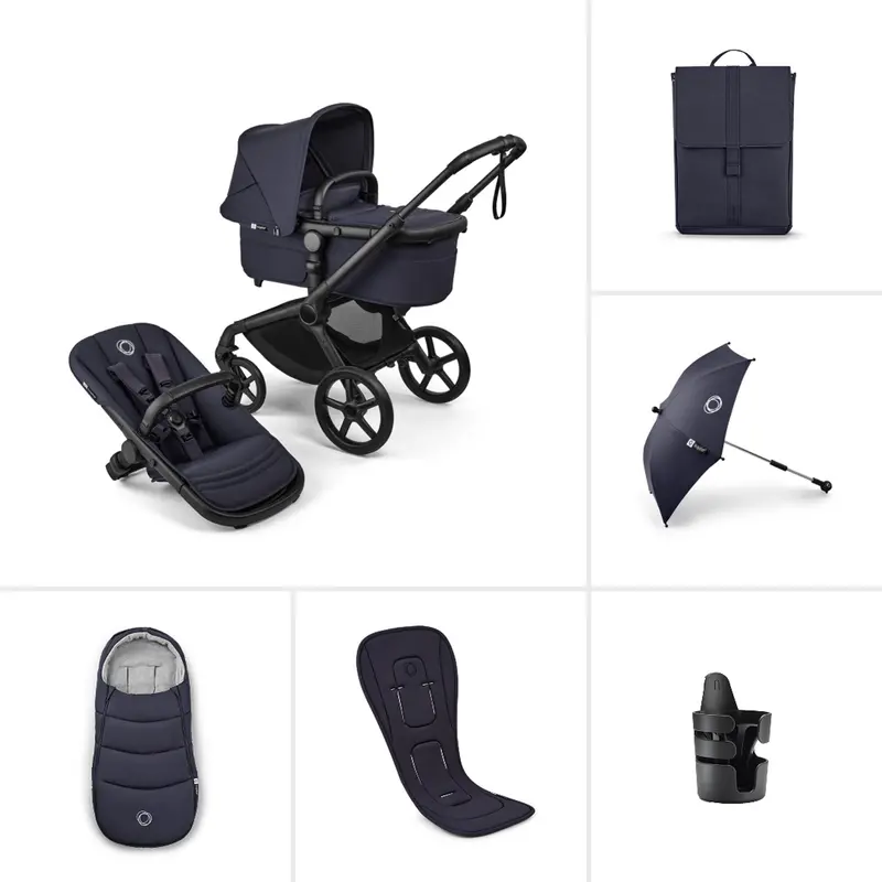Bugaboo Fox 5 Renew Essential Bundle In Deep Indigo 1