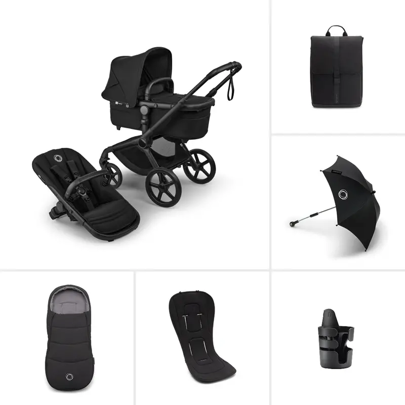Bugaboo Fox 5 Renew Essential Bundle In Heritage Black 1