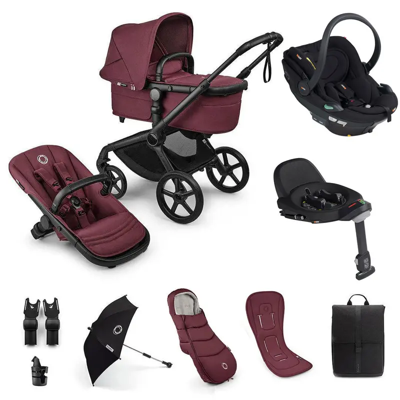 Bugaboo Fox 5 Renew Ultimate Besafe Bundle In Dark Cherry 1