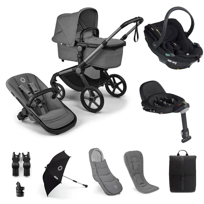Bugaboo Fox 5 Renew Ultimate Besafe Bundle In Moon Grey 1