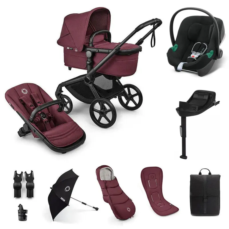 Bugaboo Fox 5 Renew Ultimate Cybex Bundle In Dark Cherry 1