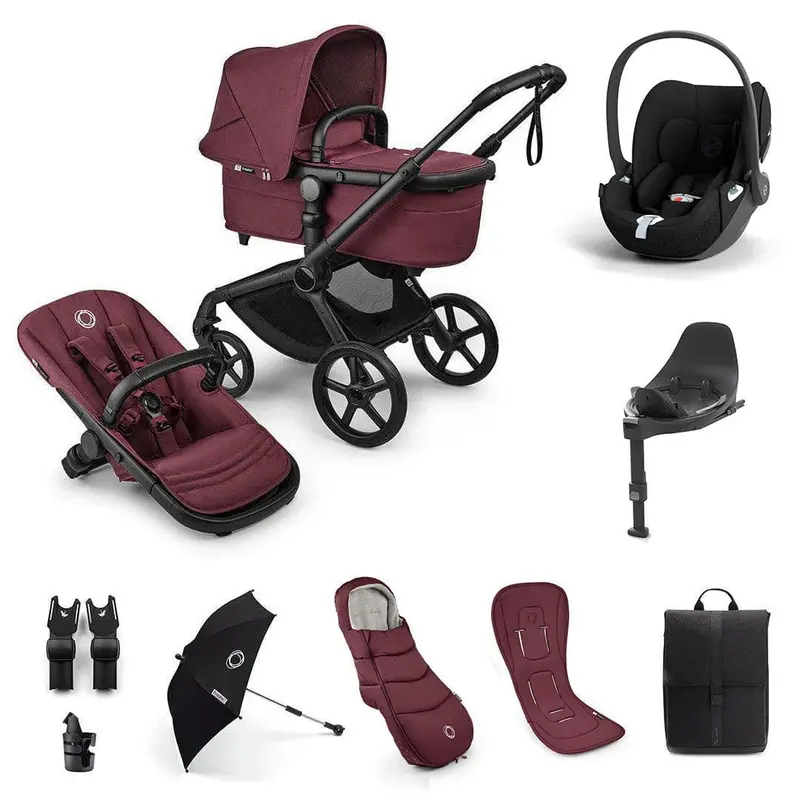 Bugaboo Fox 5 Renew Ultimate Cybex Bundle In Dark Cherry 3