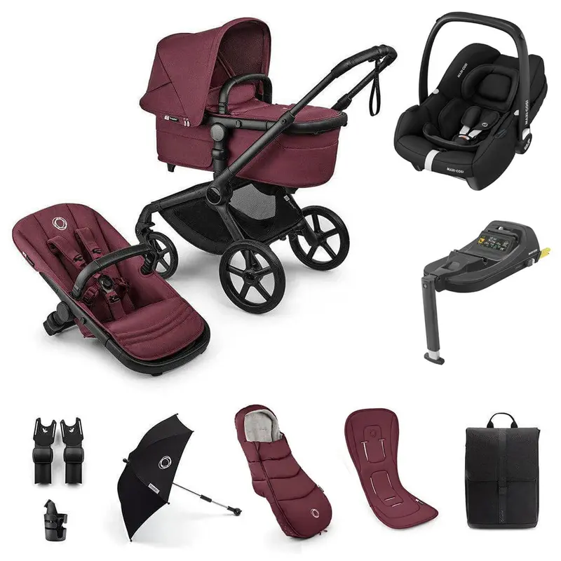 Bugaboo Fox 5 Renew Ultimate Maxi-Cosi Bundle In Dark Cherry 1