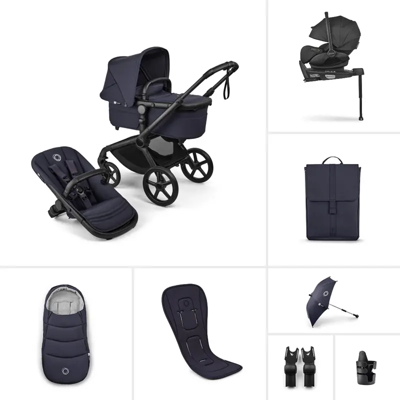Bugaboo Fox 5 Renew Ultimate Newborn Bundle In Deep Indigo 1