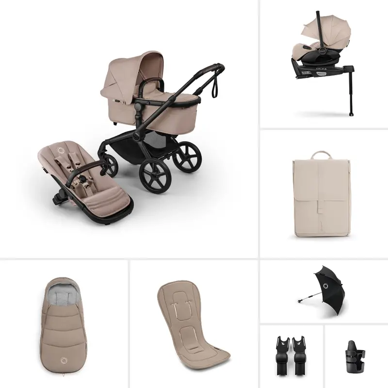 Bugaboo Fox 5 Renew Ultimate Newborn Bundle In Desert Taupe 1