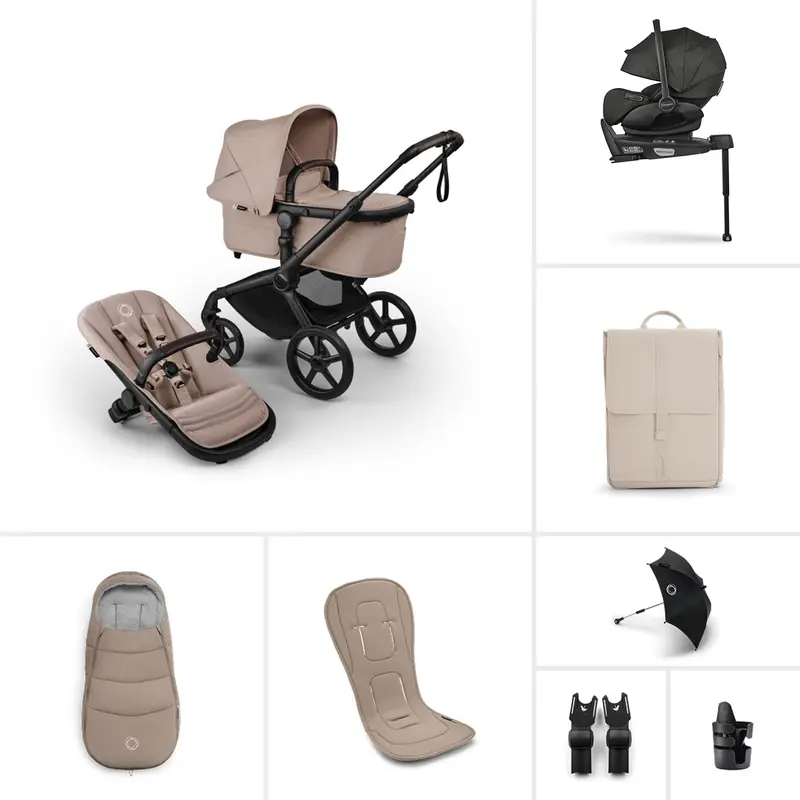 Bugaboo Fox 5 Renew Ultimate Newborn Bundle In Desert Taupe 2