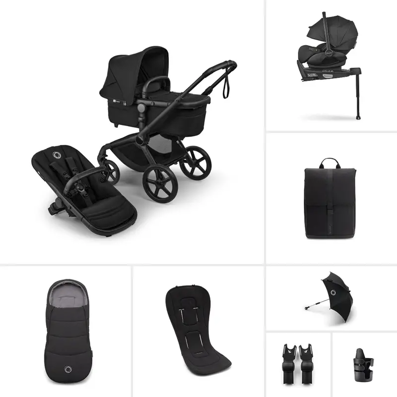 Bugaboo Fox 5 Renew Ultimate Newborn Bundle In Heritage Black 1
