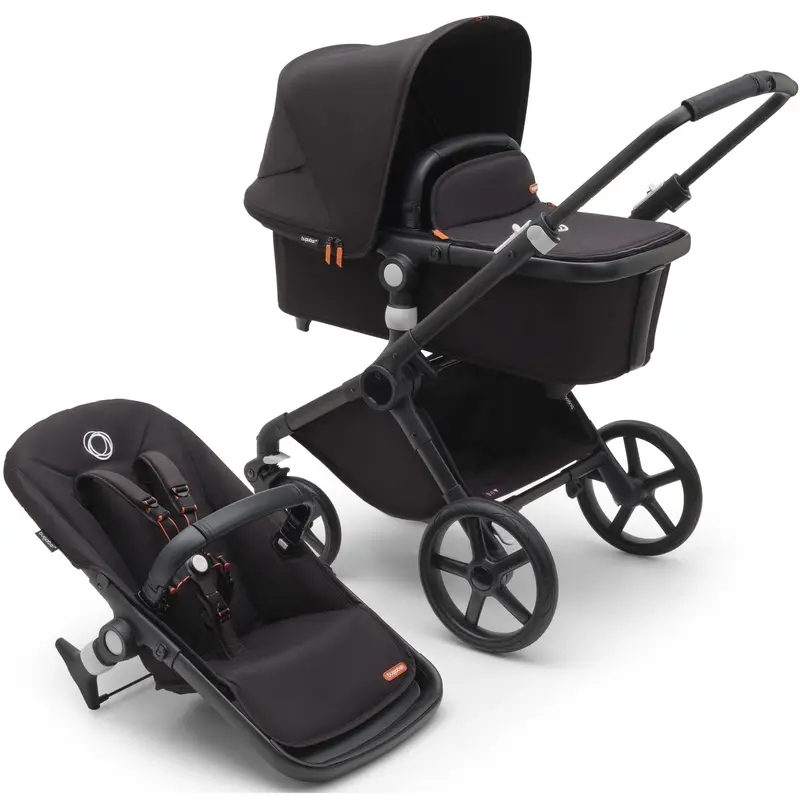 Bugaboo Fox Cub Cybex Travel System In Black/Midnight Black 2