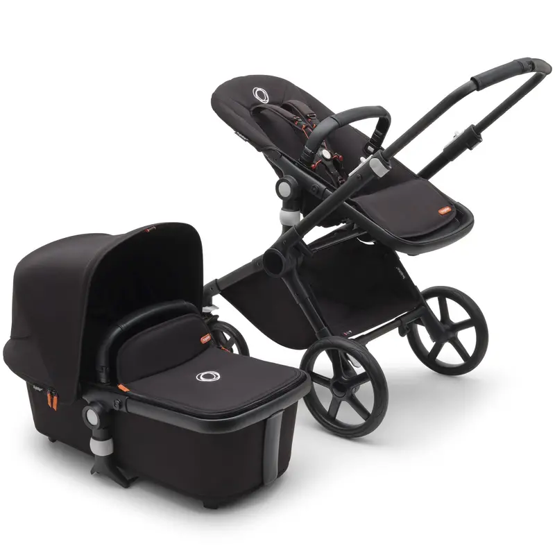 Bugaboo Fox Cub Cybex Travel System In Black/Midnight Black 3