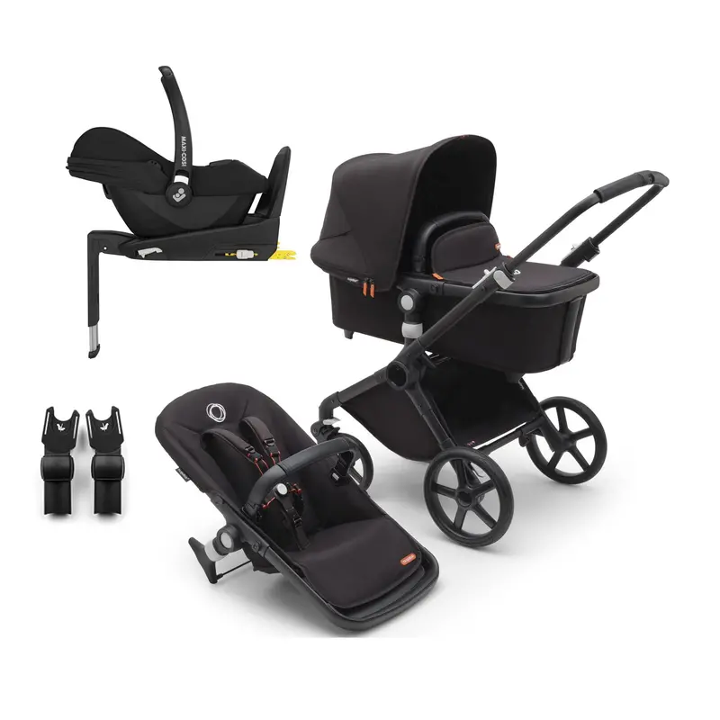 Bugaboo Fox Cub Maxi-Cosi Travel System In Black/Midnight Black 1