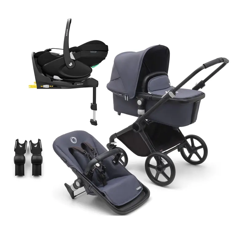 Bugaboo Fox Cub Maxi-Cosi Travel System In Black/Stormy Blue 3