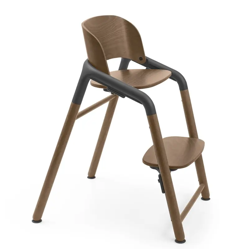 Bugaboo Giraffe Chair In Wood/Grey 1