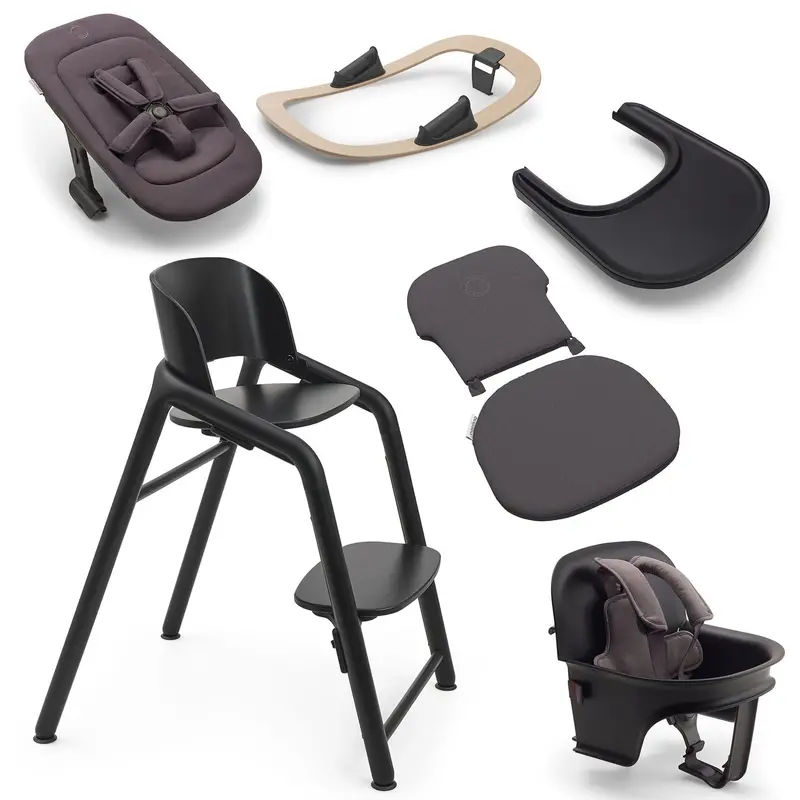 Bugaboo Giraffe Highchair Complete Newborn Bundle In Black 1