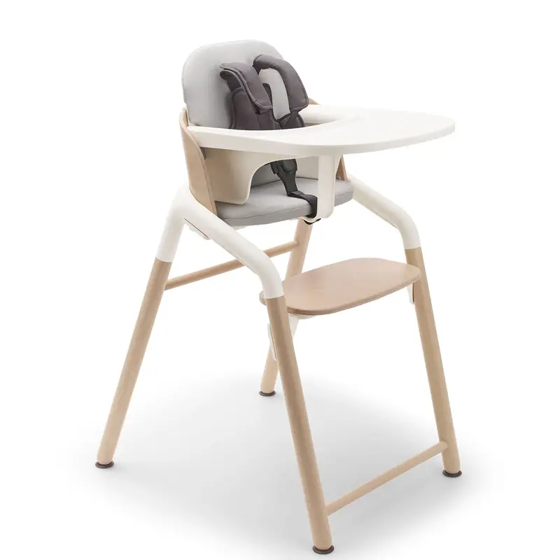 Bugaboo Giraffe Highchair Complete Newborn Bundle In Wood White 2
