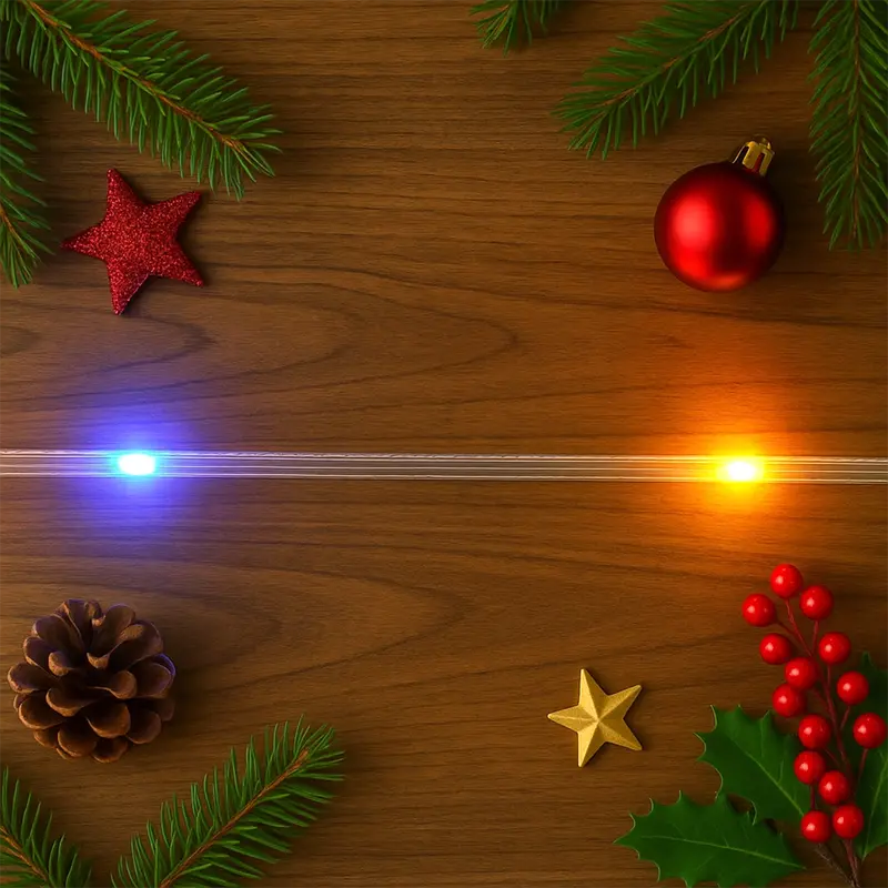 Cable Plano De Luces De Colores Navideñas 1