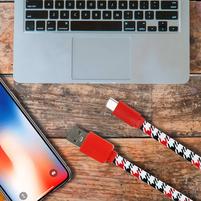 Cable Usb Tipo C, Color Rojo 1
