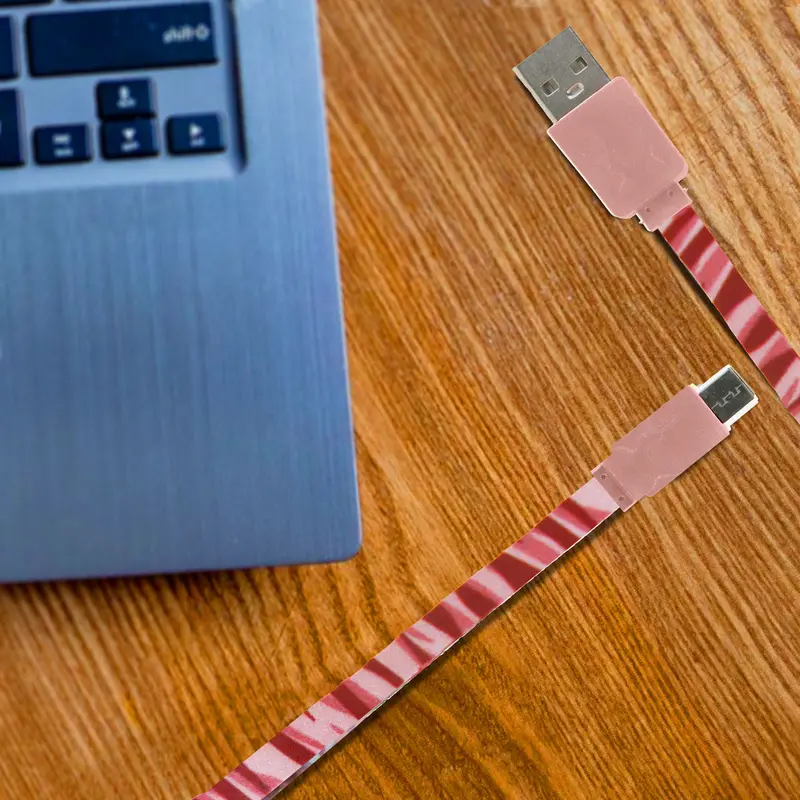Cable Usb Tipo C, Color Rosa 2