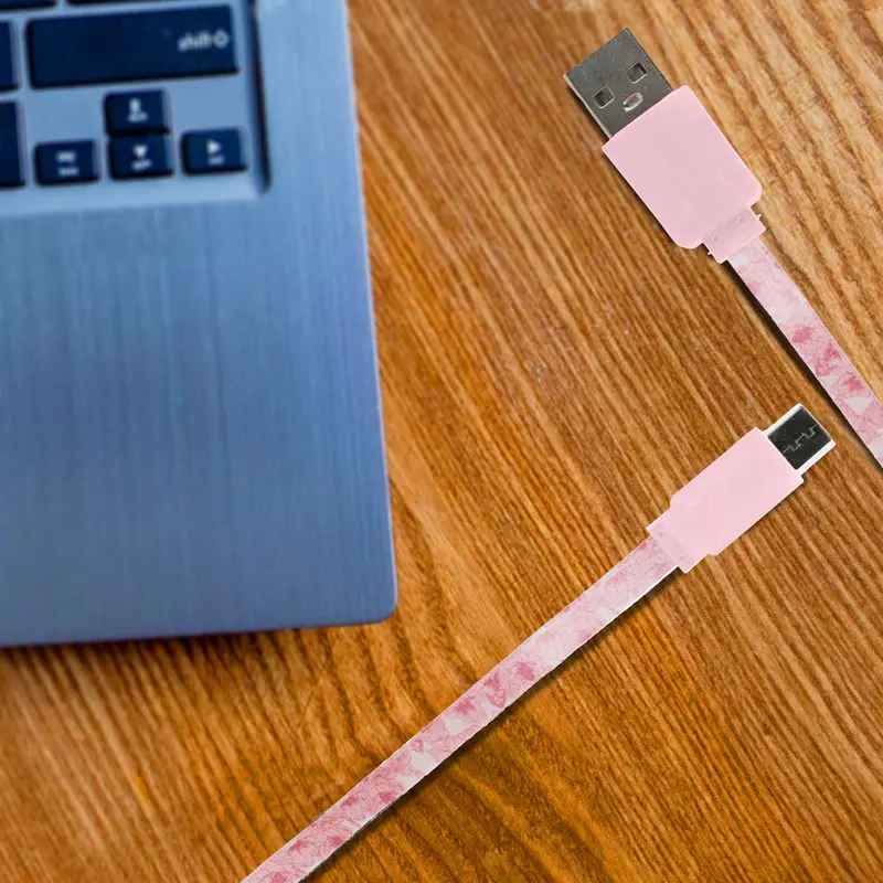 Cable Usb Tipo C, Color Rosa Claro 2