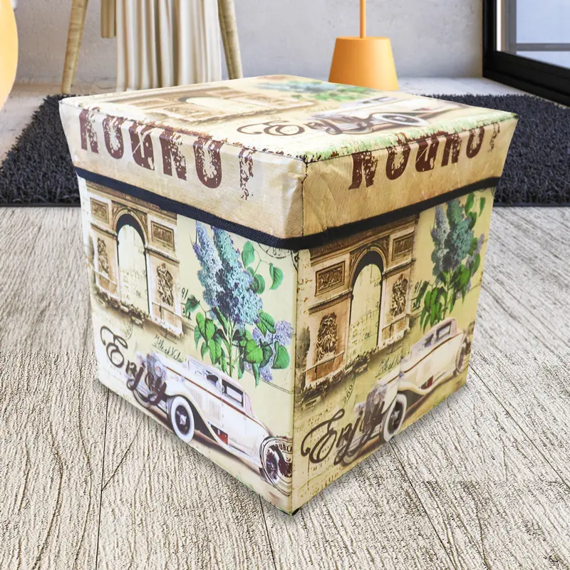 Caja Cuadrada Para Almacenamiento, Diseño Clásico 1