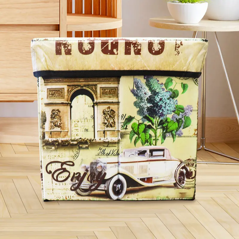 Caja Cuadrada Para Almacenamiento, Diseño Clásico 2
