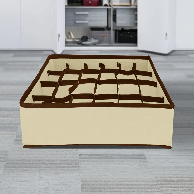Caja De Almacenamiento, Non Woven, Color Beige 2