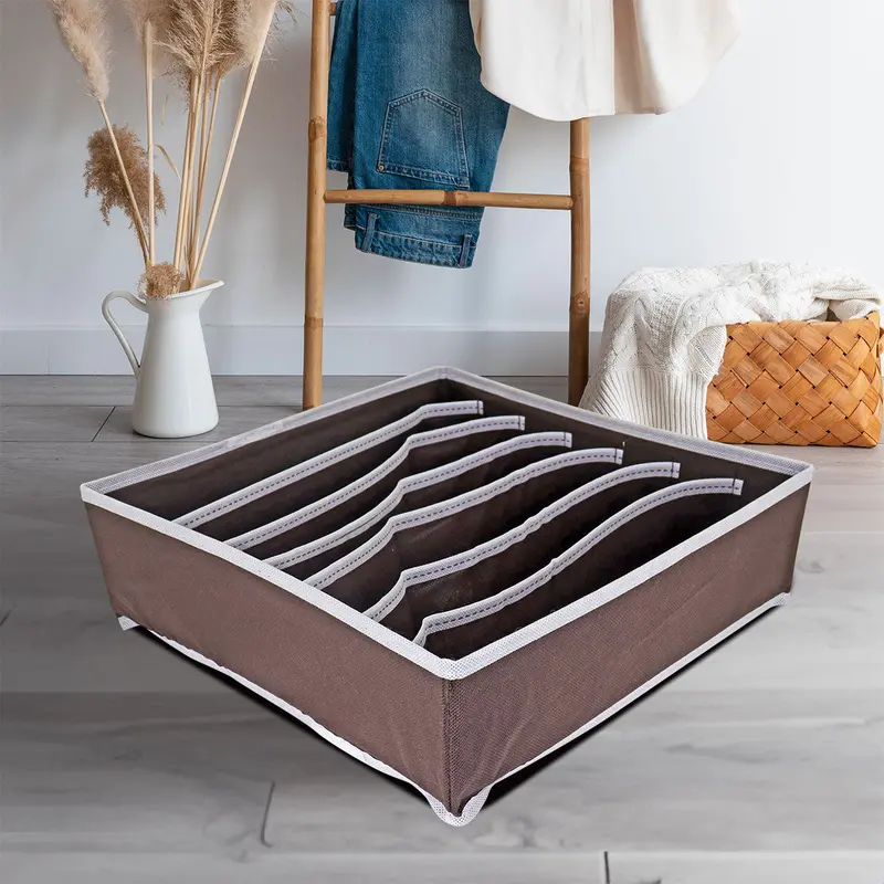 Caja De Almacenamiento, Non Woven, Color Chocolate 1