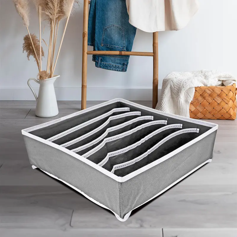 Caja De Almacenamiento, Non Woven, Color Gris 1