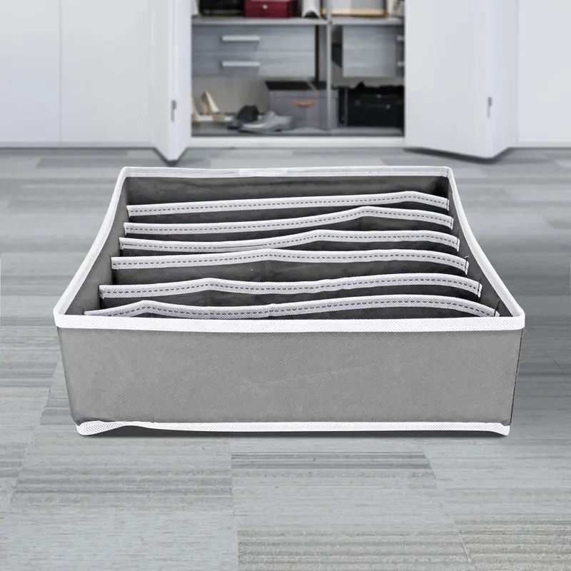 Caja De Almacenamiento, Non Woven, Color Gris 2