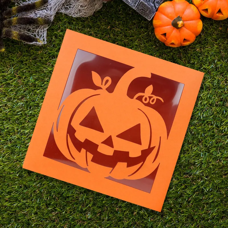 Caja De Cartón Para Dulces Con Diseño De Calabaza 2