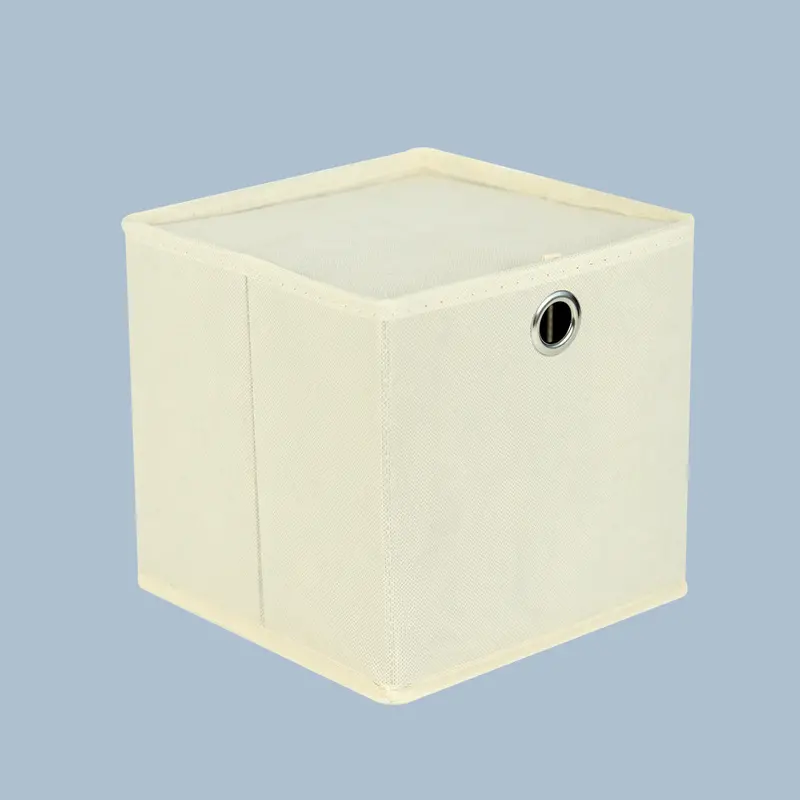 Caja De Multiusos De Tela Color Beige 2